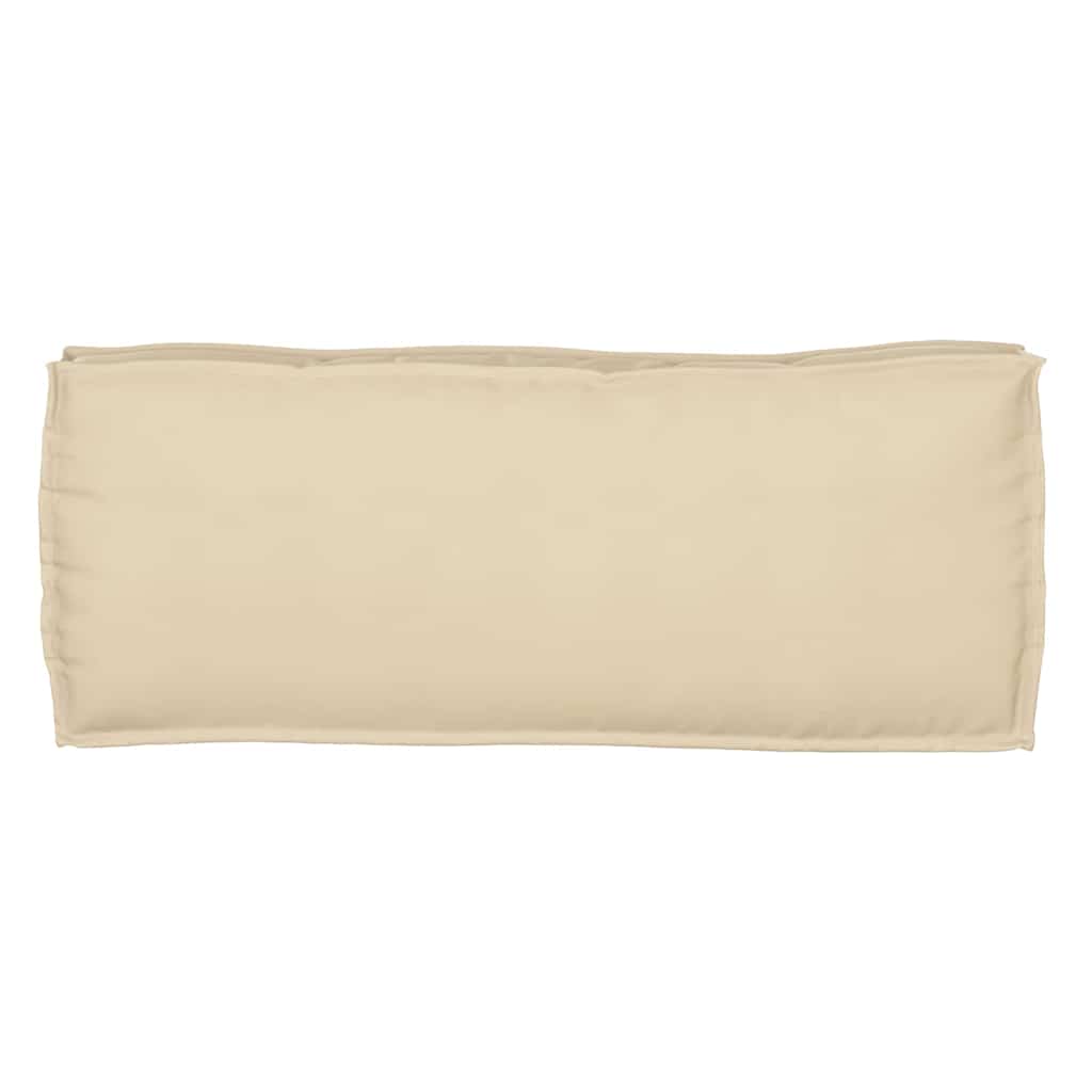 Palettenkissen für Bank Beige 100 x 40 x 8 cm Oxford Stoff