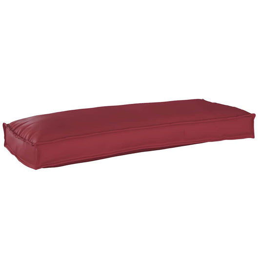 Coussin de palette pour banc bordeaux 100 x 40 x 8 cm tissu Oxford