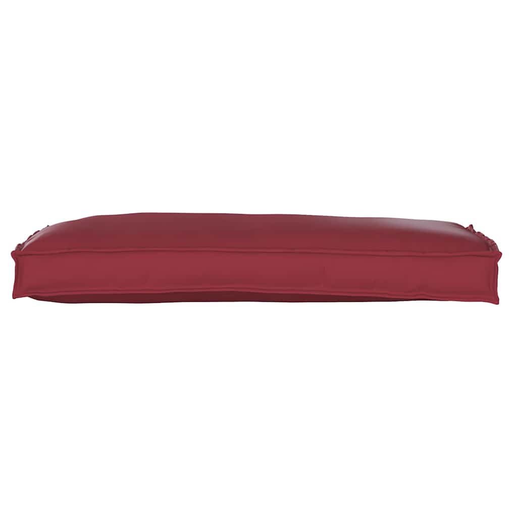 Coussin de palette pour banc bordeaux 100 x 40 x 8 cm tissu Oxford