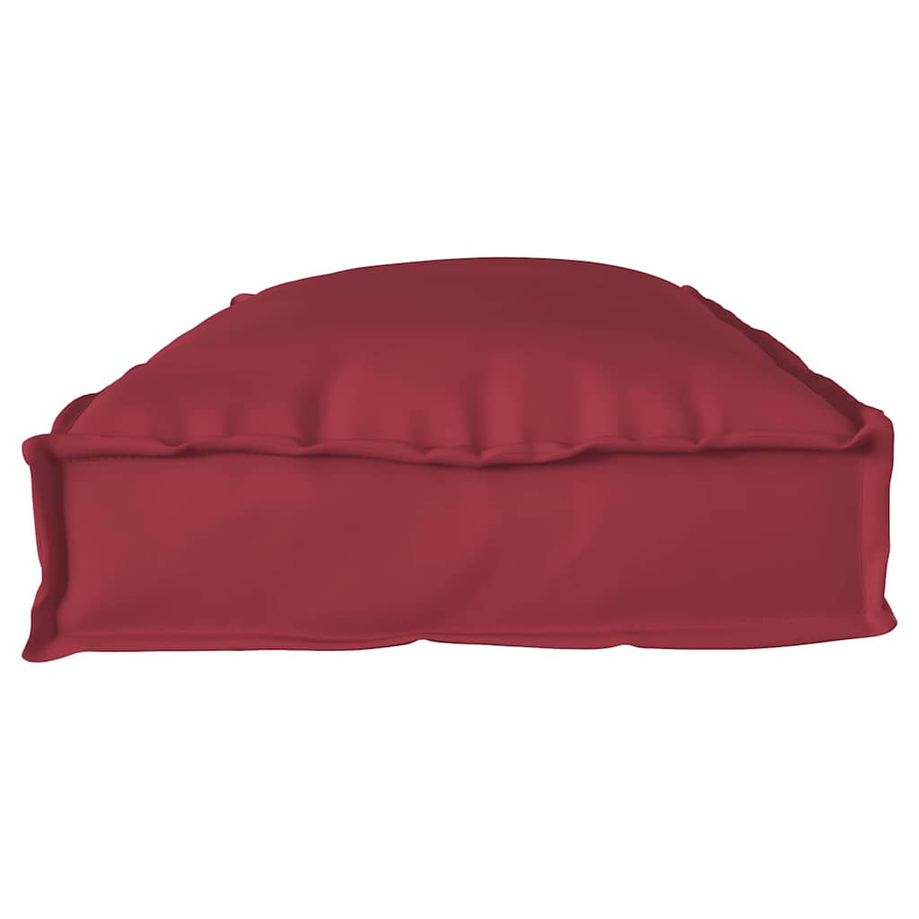 Coussin de palette pour banc bordeaux 100 x 40 x 8 cm tissu Oxford