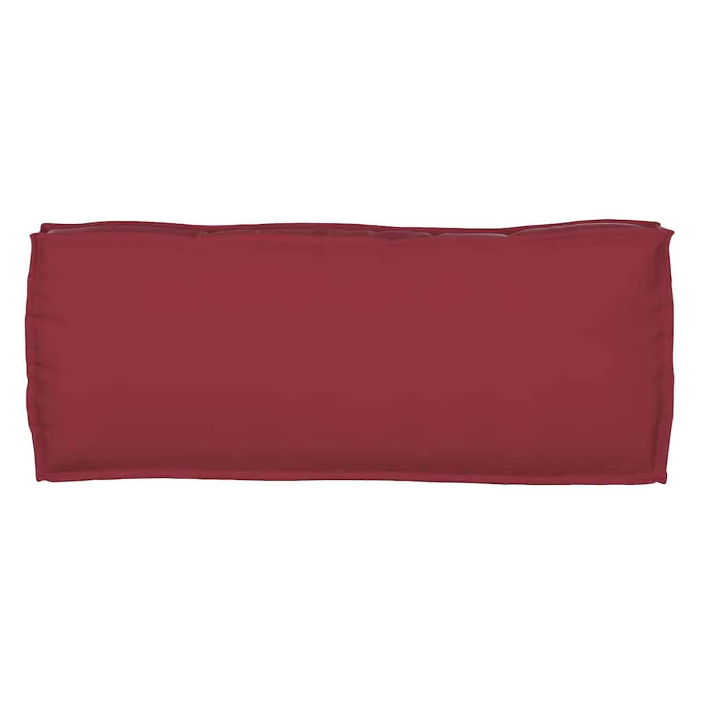 Coussin de palette pour banc bordeaux 100 x 40 x 8 cm tissu Oxford