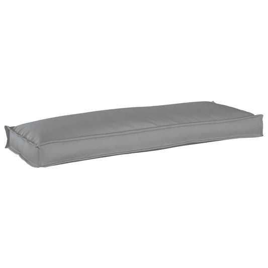 Palettenkissen für Bank Grau 110 x 40 x 8 cm Oxford Stoff