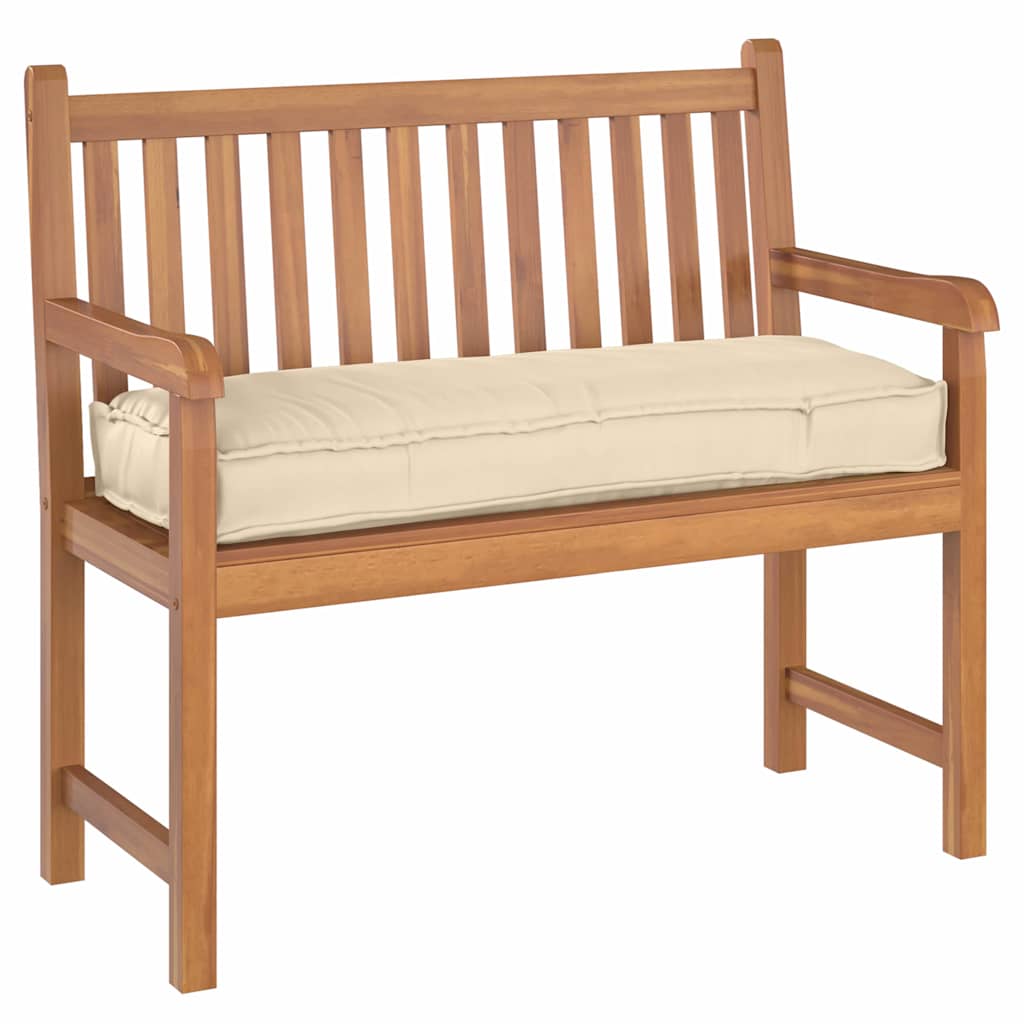 Pallet Cushion for Bench Beige 110 x 40 x 8 cm Oxford Fabric