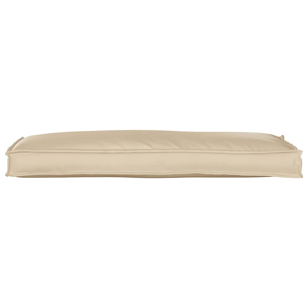 Pallet Cushion for Bench Beige 110 x 40 x 8 cm Oxford Fabric