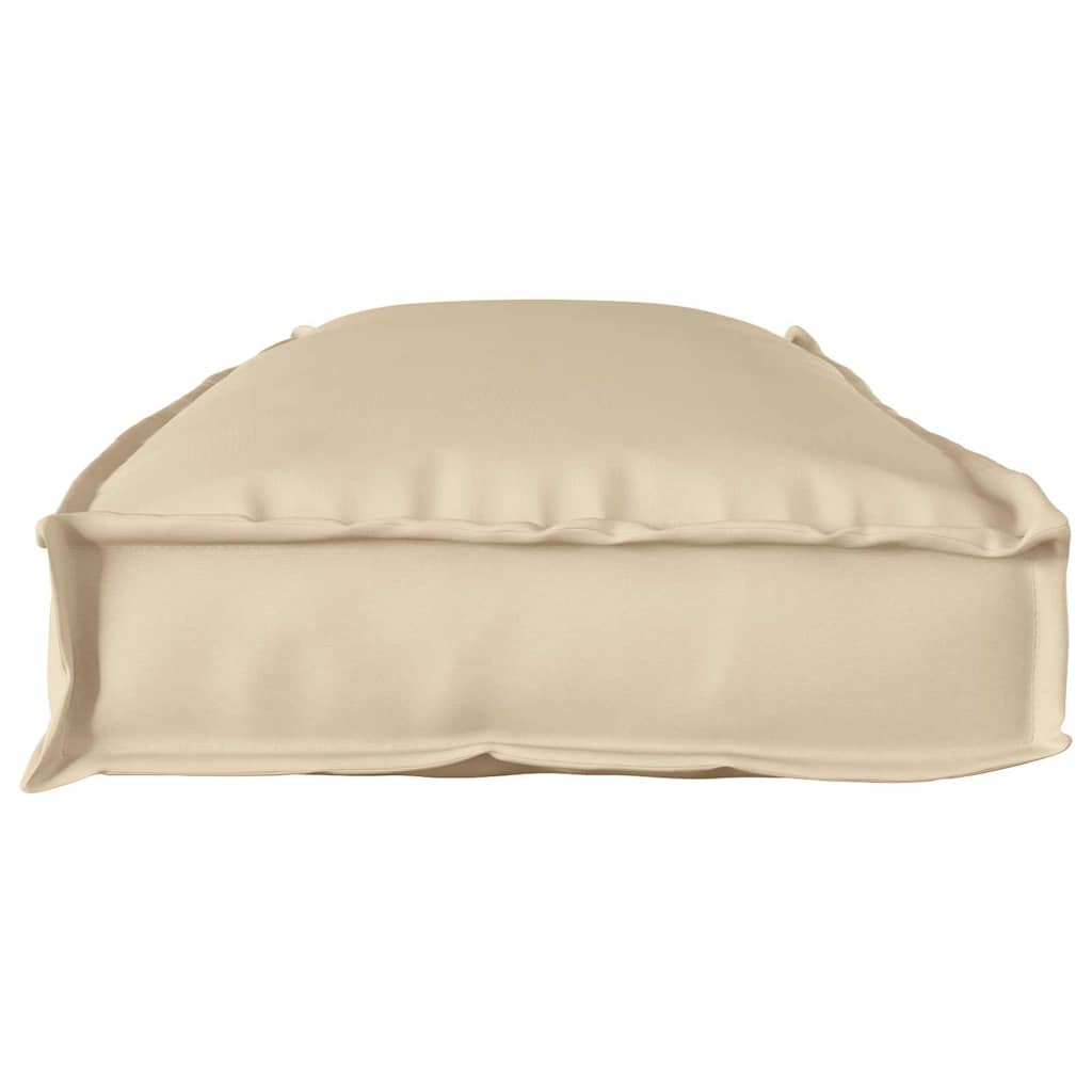 Pallet Cushion for Bench Beige 110 x 40 x 8 cm Oxford Fabric