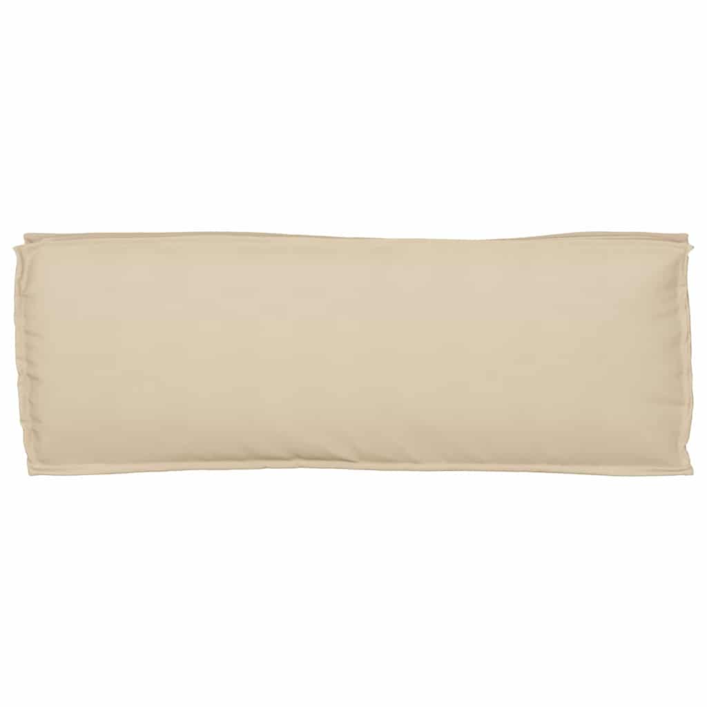 Pallet Cushion for Bench Beige 110 x 40 x 8 cm Oxford Fabric