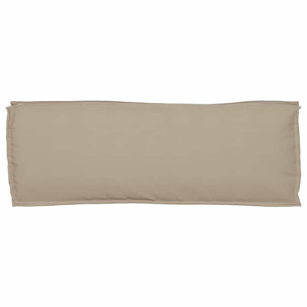 Coussin de palette pour banc taupe 110 x 40 x 8 cm tissu Oxford
