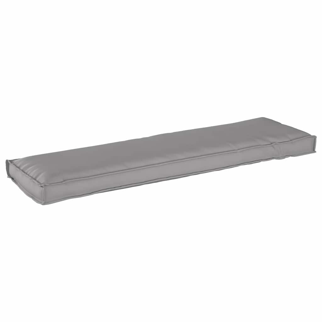 Coussin de palette pour banc Gris 140 x 40 x 8 cm Tissu Oxford