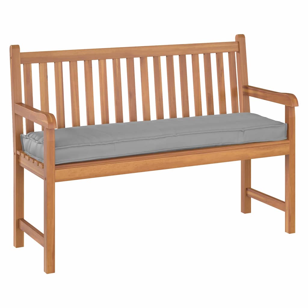 Coussin de palette pour banc Gris 140 x 40 x 8 cm Tissu Oxford