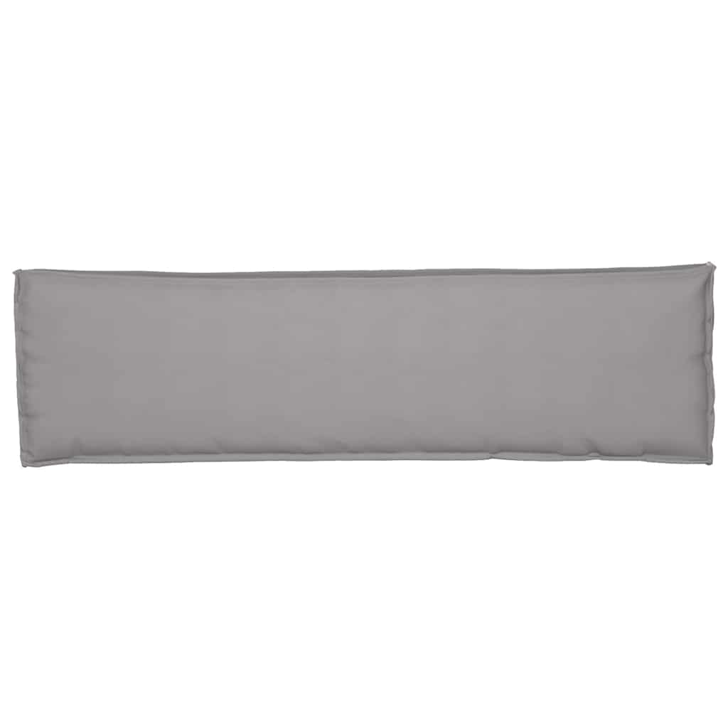 Coussin de palette pour banc Gris 140 x 40 x 8 cm Tissu Oxford