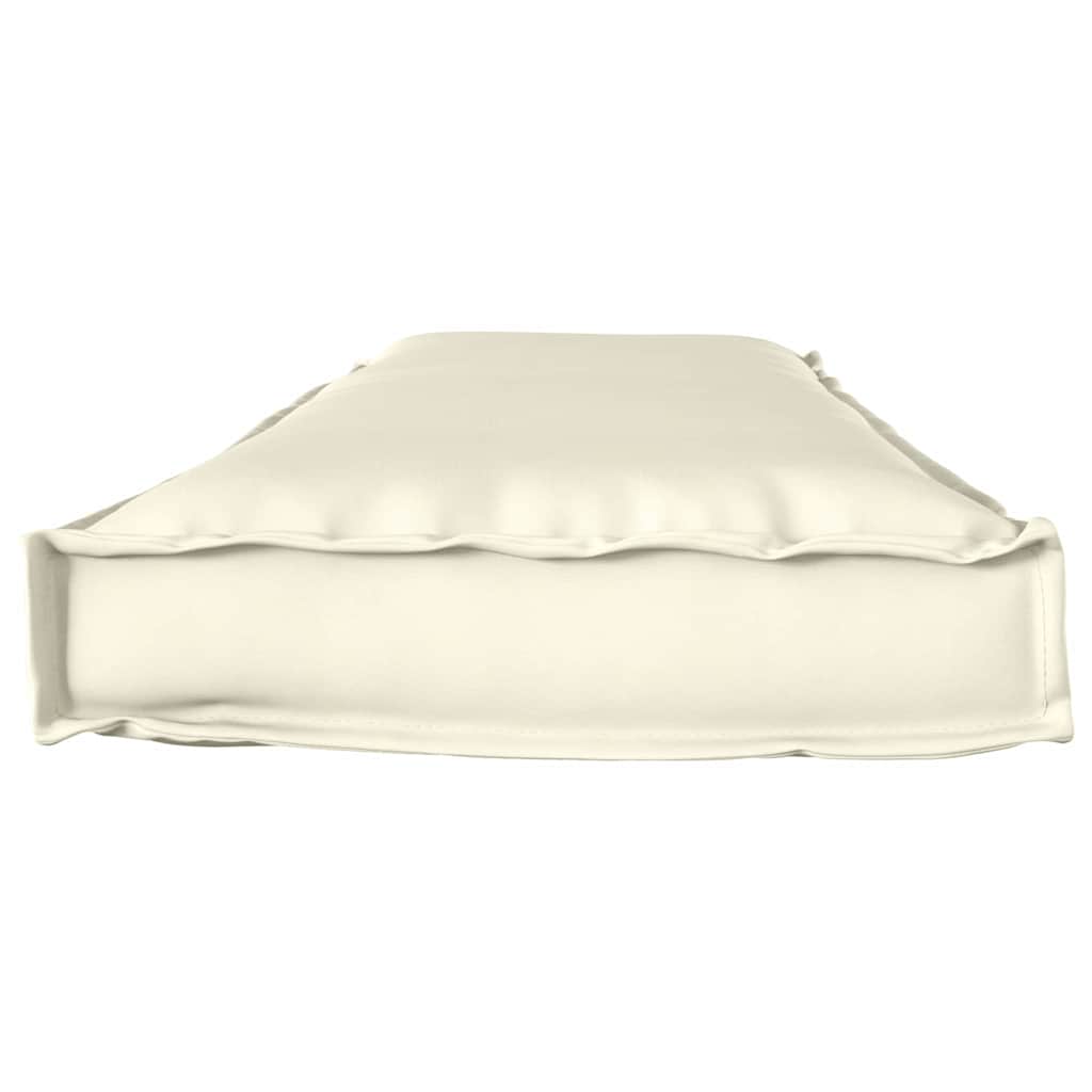 Coussin de palette pour banc Crème 140 x 40 x 8 cm Tissu Oxford