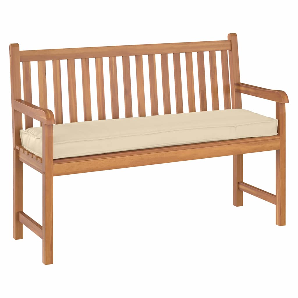 Palettenkissen für Bank Beige 140 x 40 x 8 cm Oxford Stoff