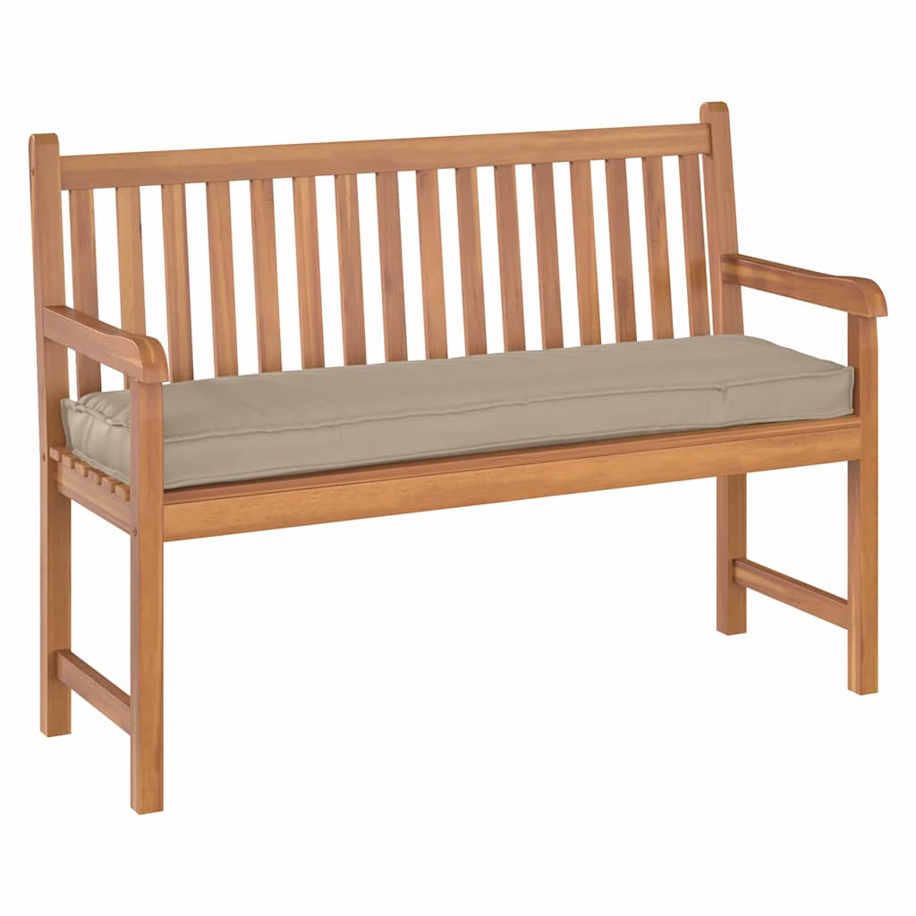 Coussin de palette pour banc Taupe 140 x 40 x 8 cm tissu Oxford