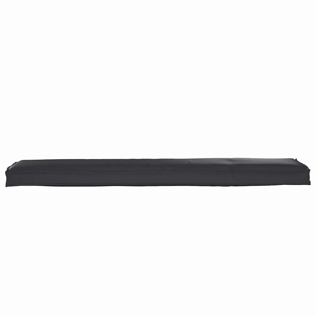 Coussin de palette noir 180 x 40 x 8 cm tissu Oxford
