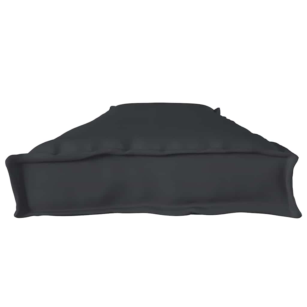 Coussin de palette noir 180 x 40 x 8 cm tissu Oxford