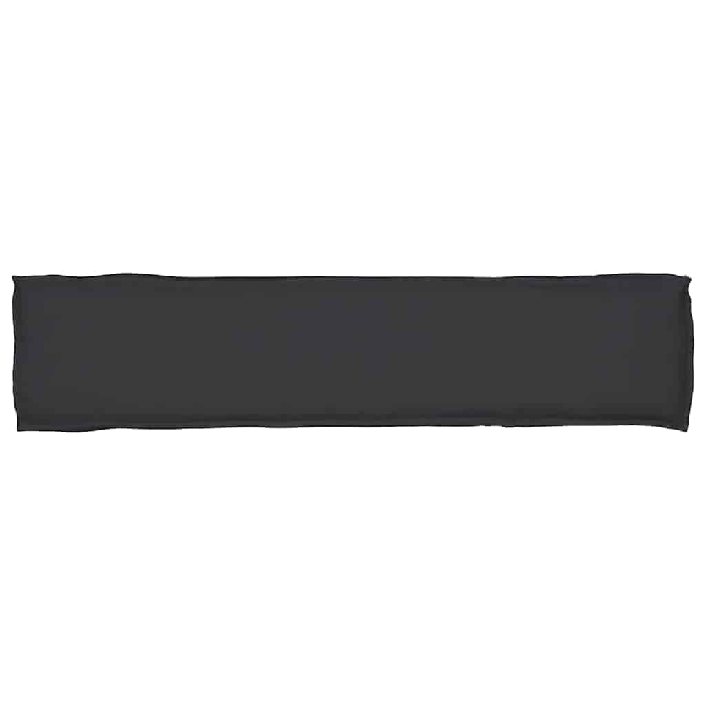 Coussin de palette noir 180 x 40 x 8 cm tissu Oxford