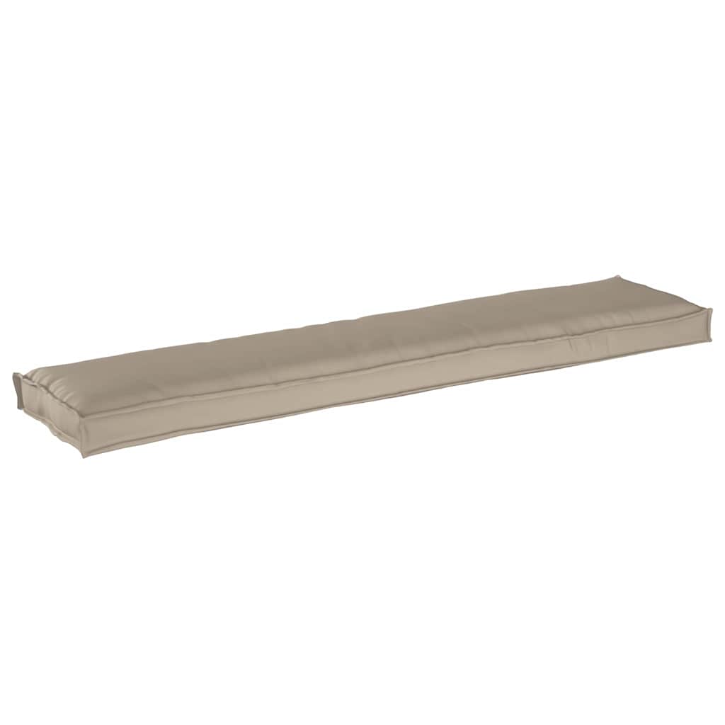 Coussin de palette taupe 180 x 40 x 8 cm tissu Oxford