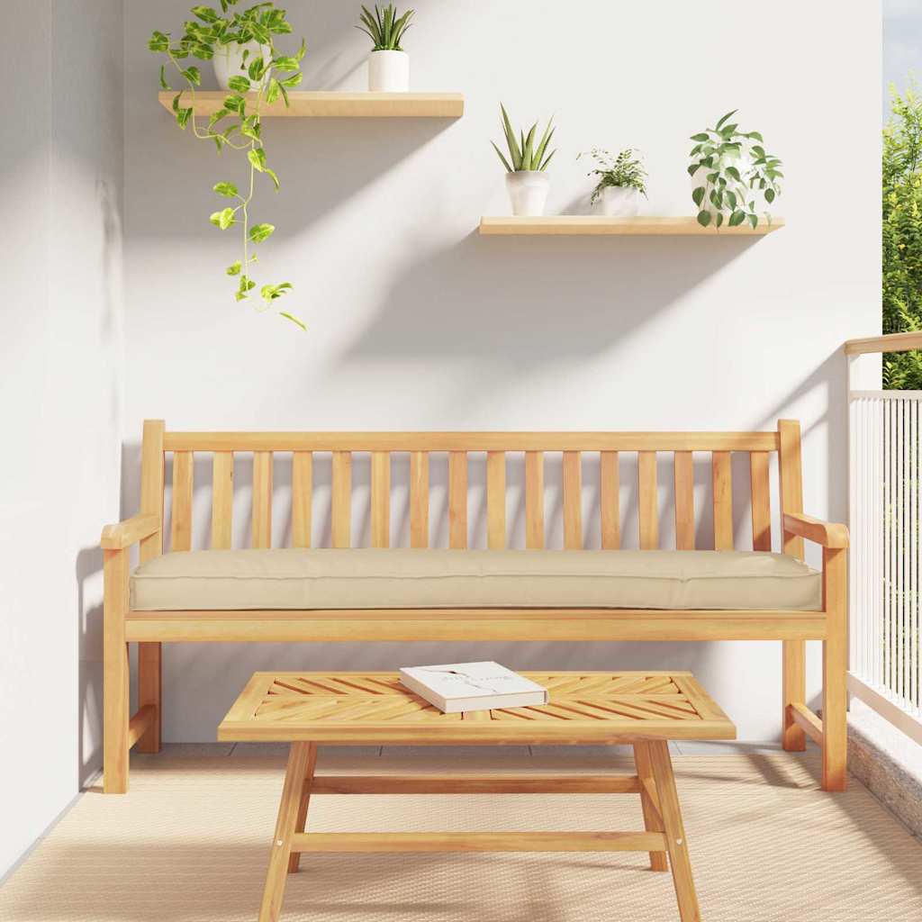 Beige Pallet Cushion 200 x 40 x 8 cm Oxford Fabric