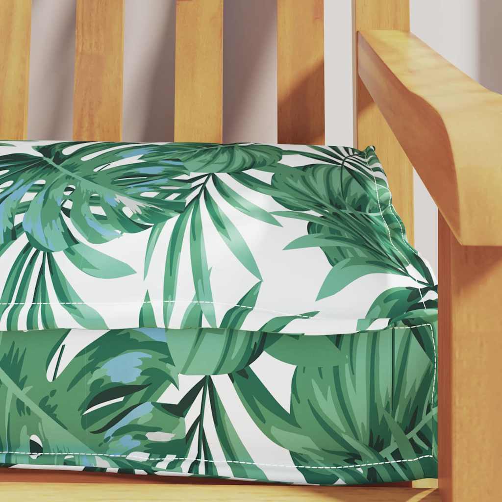 Pallet Cushion Floral Leaf Pattern 200 x 40 x 8 cm Oxford Fabric