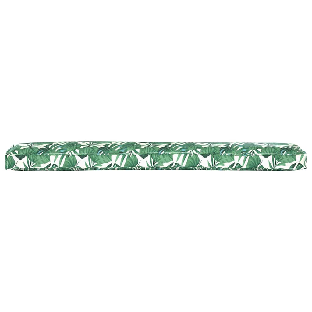 Pallet Cushion Floral Leaf Pattern 200 x 40 x 8 cm Oxford Fabric