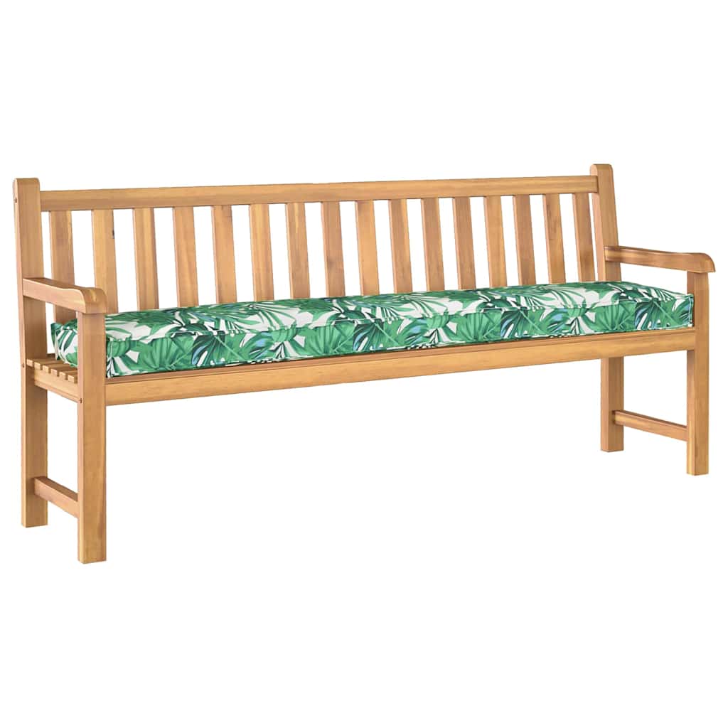 Pallet Cushion Floral Leaf Pattern 200 x 40 x 8 cm Oxford Fabric