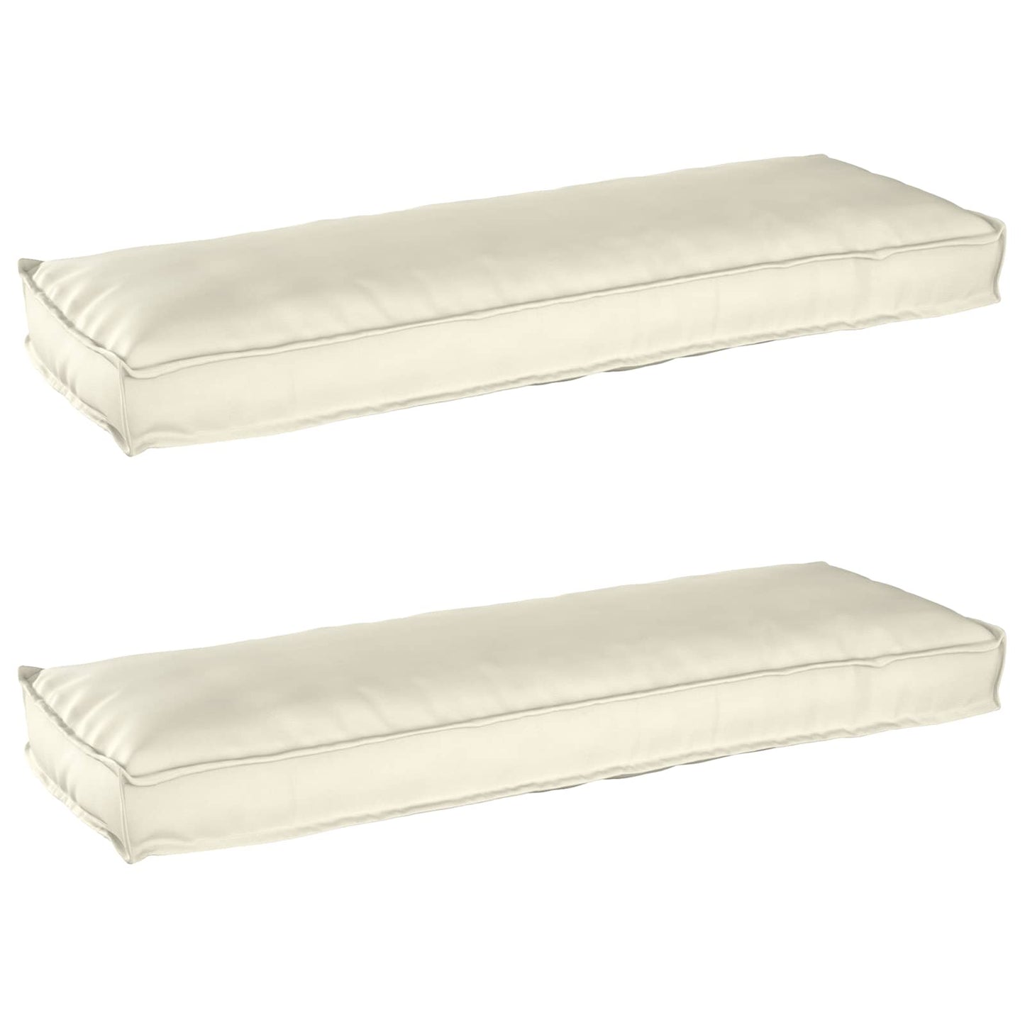 Palettenkissenset 2 pcs Creme 120 x 40 x 8 cm Oxford-Stoff
