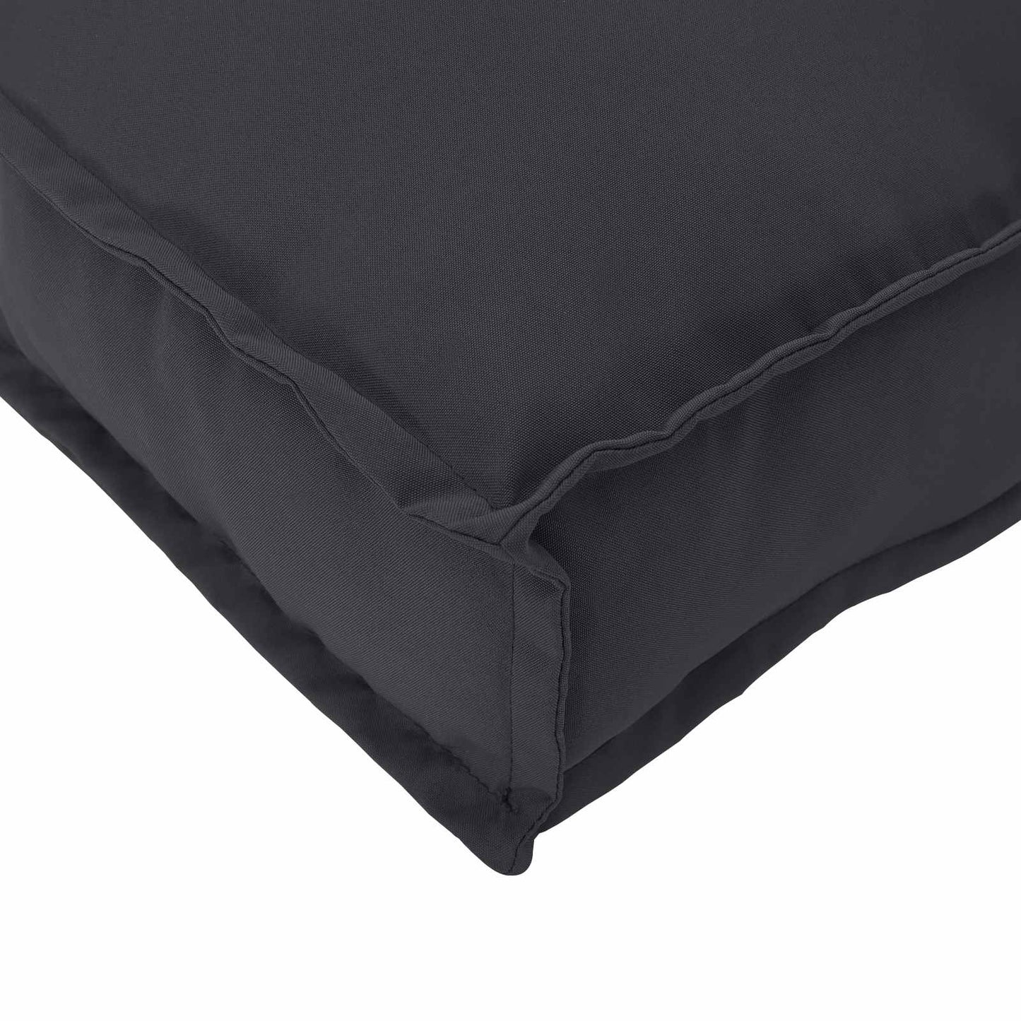 Pallet Cushion Set 2 pcs Black 120 x 40 x 8 cm Oxford Fabric
