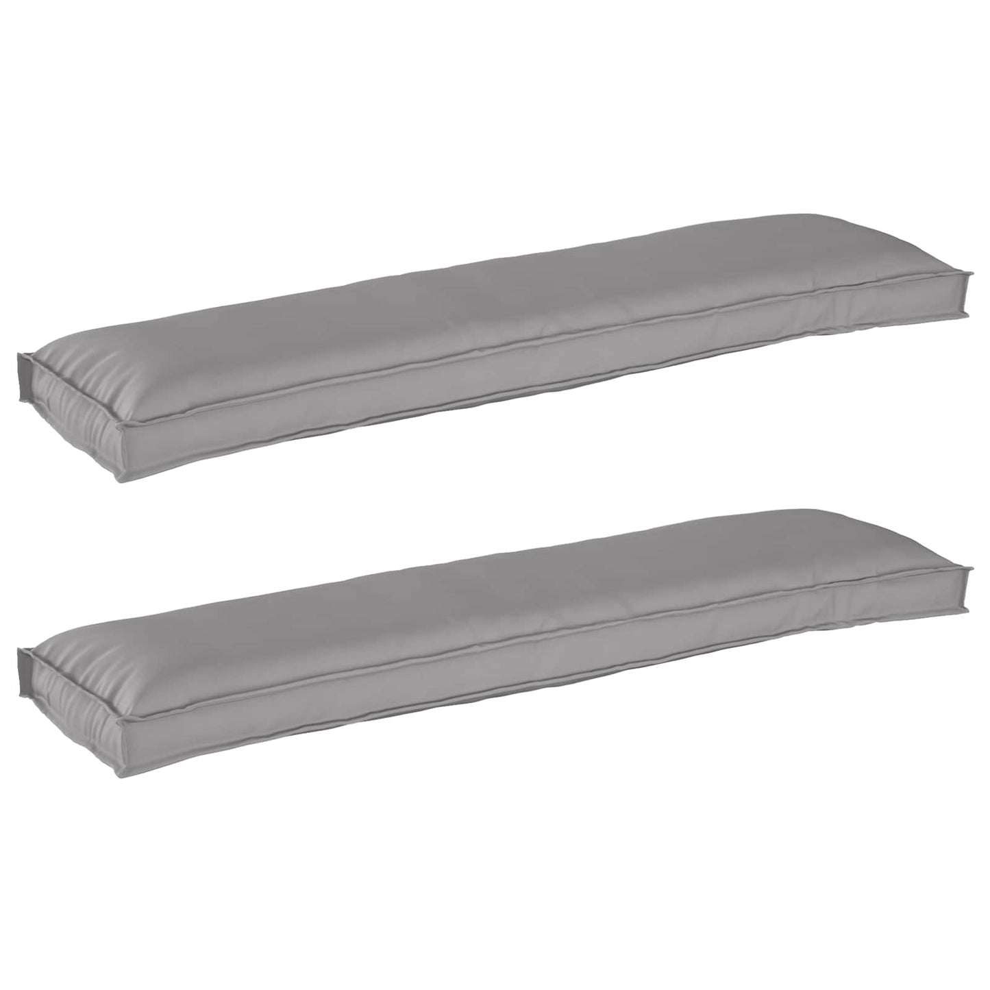 Pallet Cushion Set 2 pcs Grey 150 x 40 x 8 cm Oxford Fabric