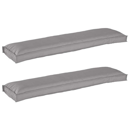 Palettenkissenset 2 pcs Grau 150 x 40 x 8 cm Oxford-Stoff