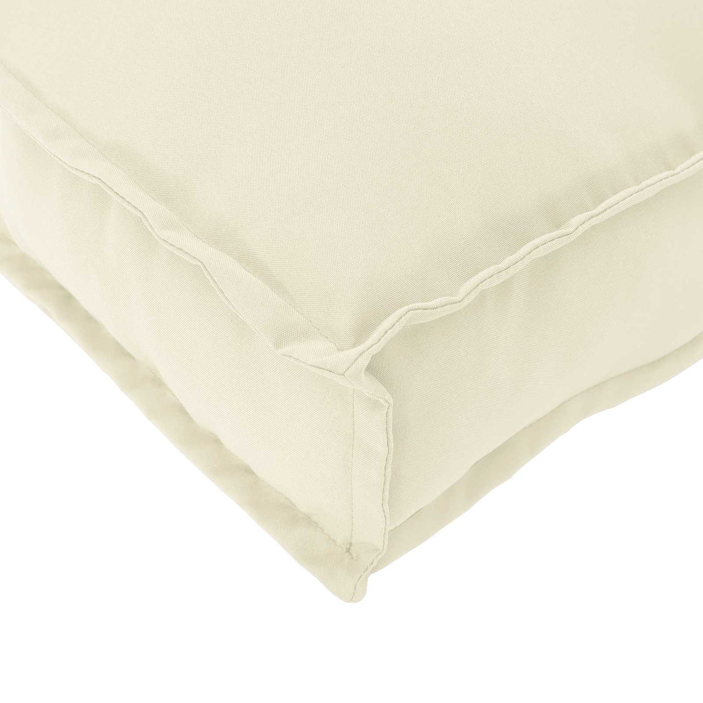 Lot de 2 coussins de palette Crème 150 x 40 x 8 cm Tissu Oxford