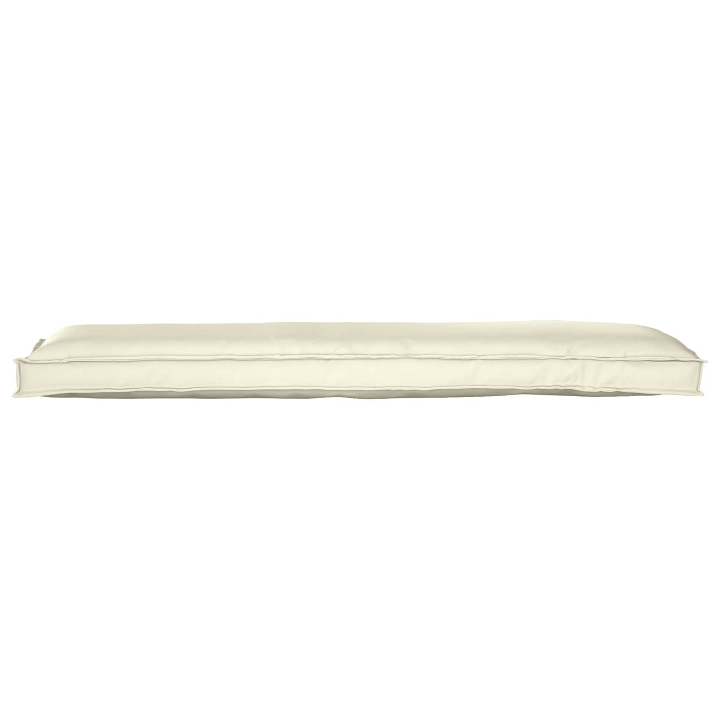 Lot de 2 coussins de palette Crème 150 x 40 x 8 cm Tissu Oxford