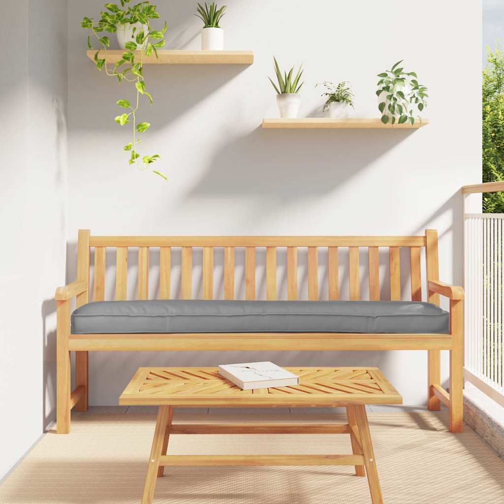 Pallet Cushion Set 2 pcs Grey 180 x 40 x 8 cm Oxford Fabric