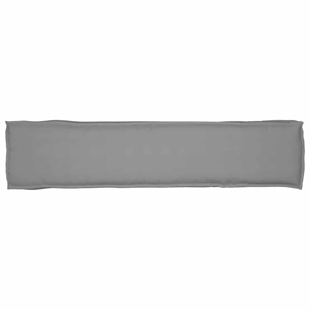 Pallet Cushion Set 2 pcs Grey 180 x 40 x 8 cm Oxford Fabric