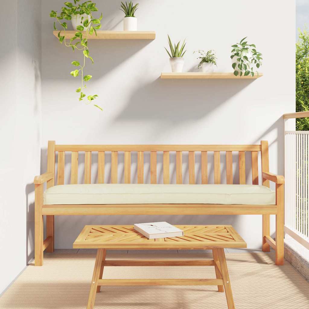 Ensemble de coussins de palette 2 pièces Crème 180 x 40 x 8 cm 100% Polyester