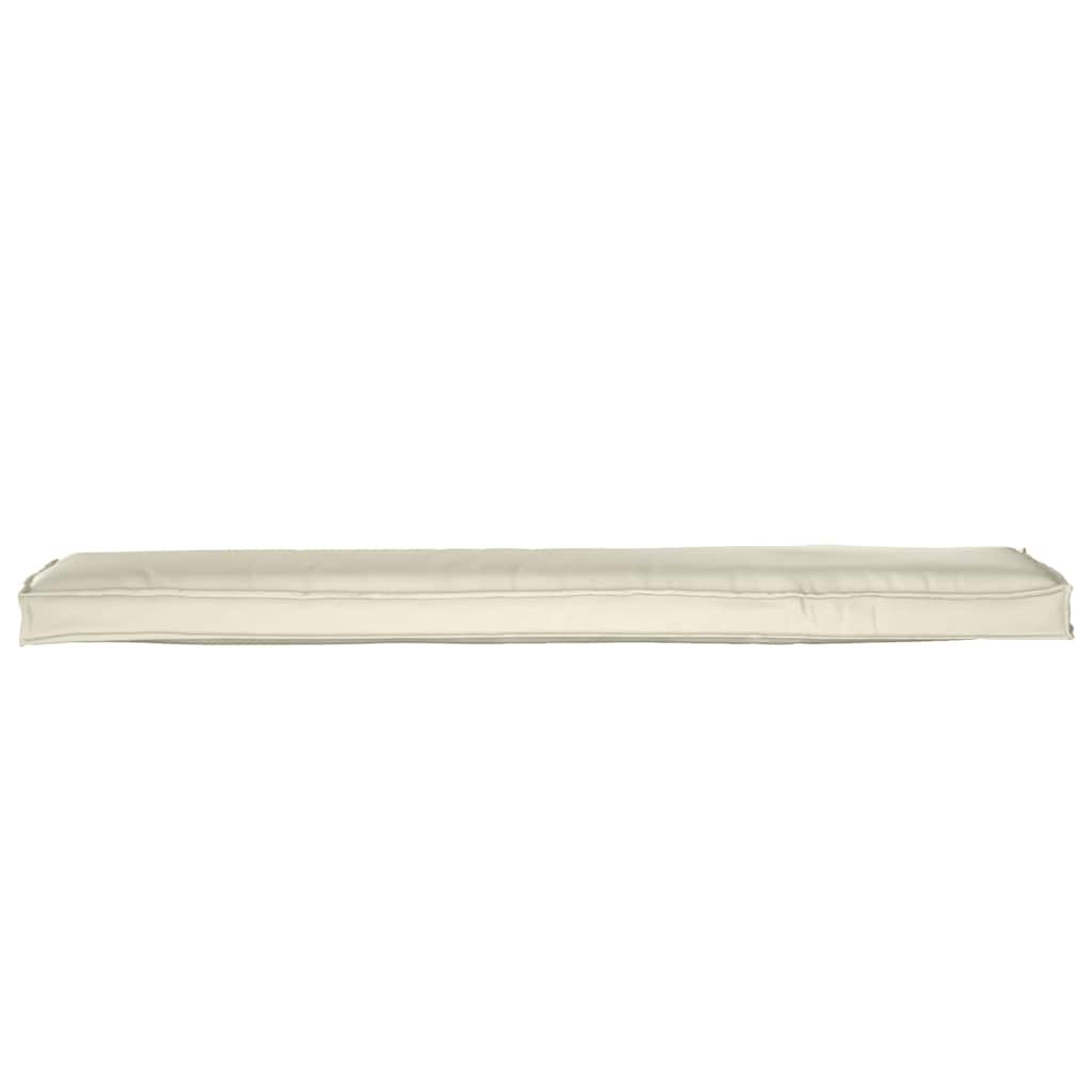 Ensemble de coussins de palette 2 pièces Crème 180 x 40 x 8 cm 100% Polyester