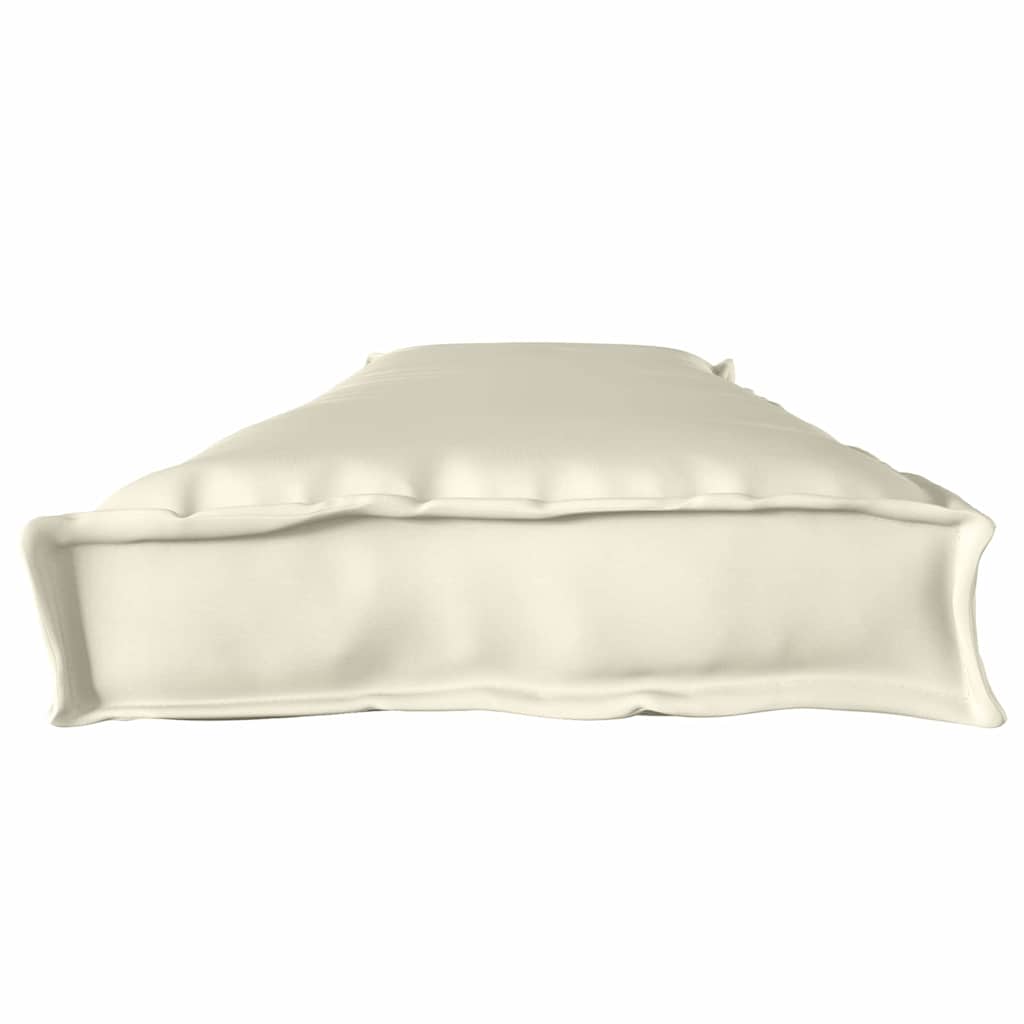 Ensemble de coussins de palette 2 pièces Crème 180 x 40 x 8 cm 100% Polyester