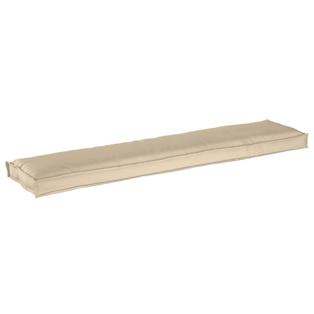 Lot de 2 coussins de palette Beige 180 x 40 x 8 cm 100% Polyester