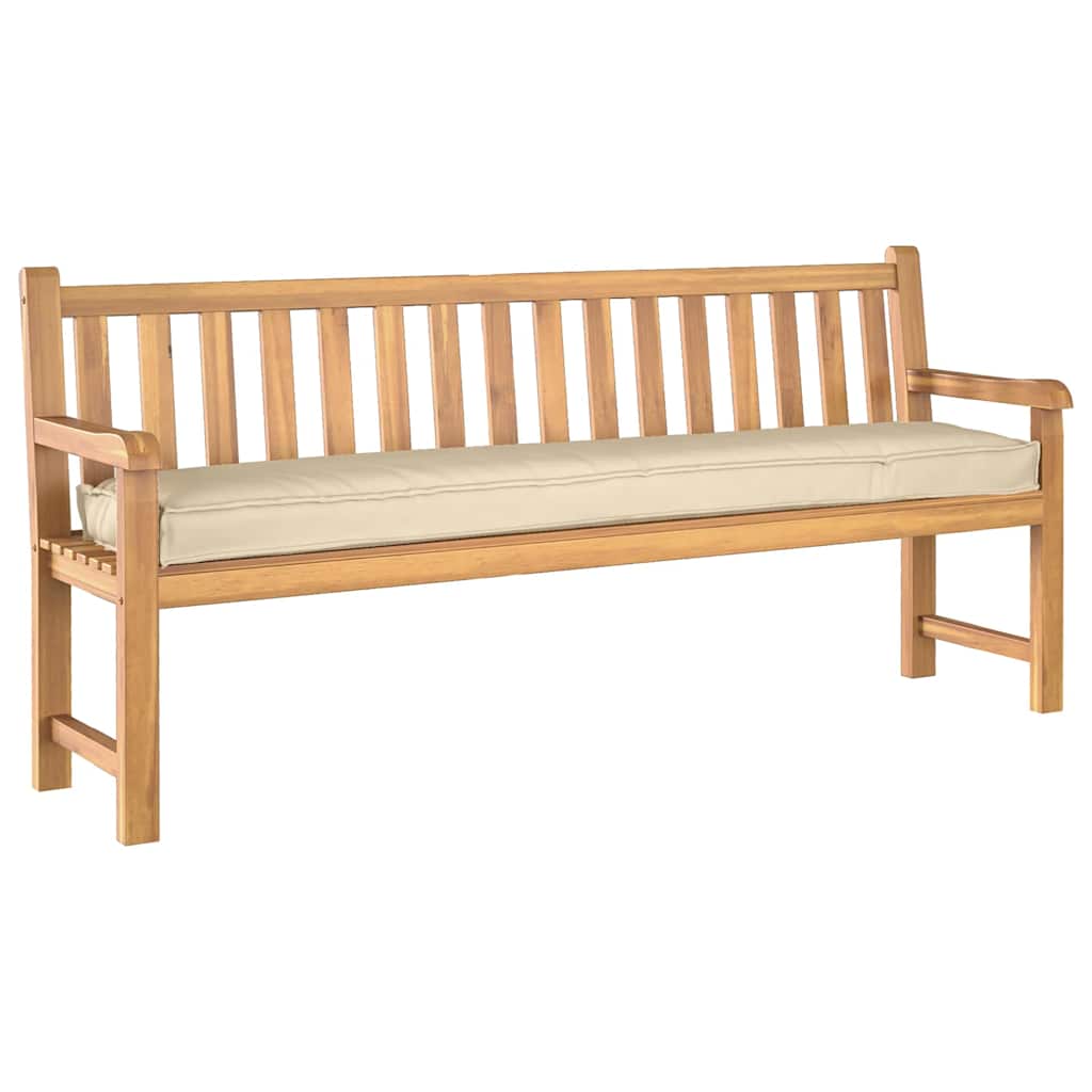 Lot de 2 coussins de palette Beige 180 x 40 x 8 cm 100% Polyester