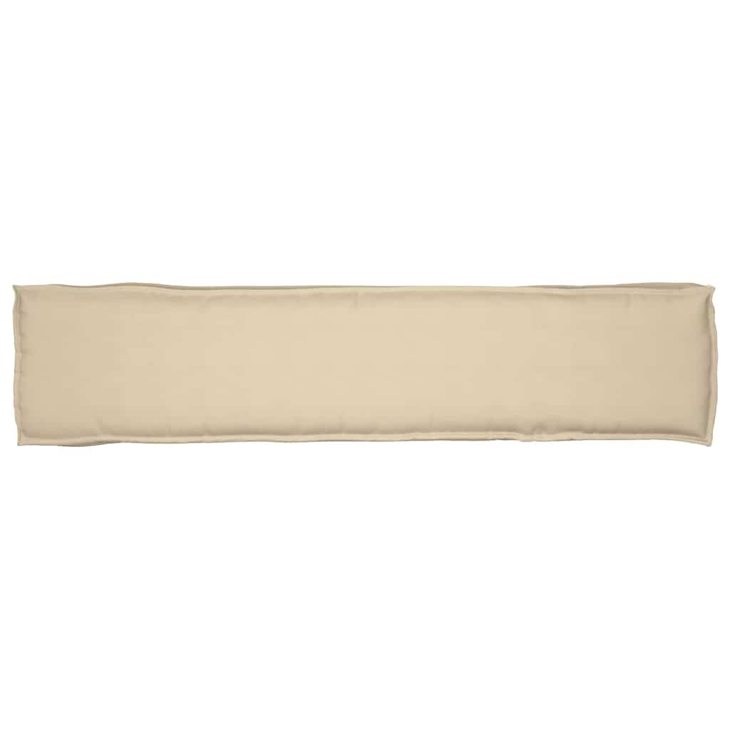 Lot de 2 coussins de palette Beige 180 x 40 x 8 cm 100% Polyester