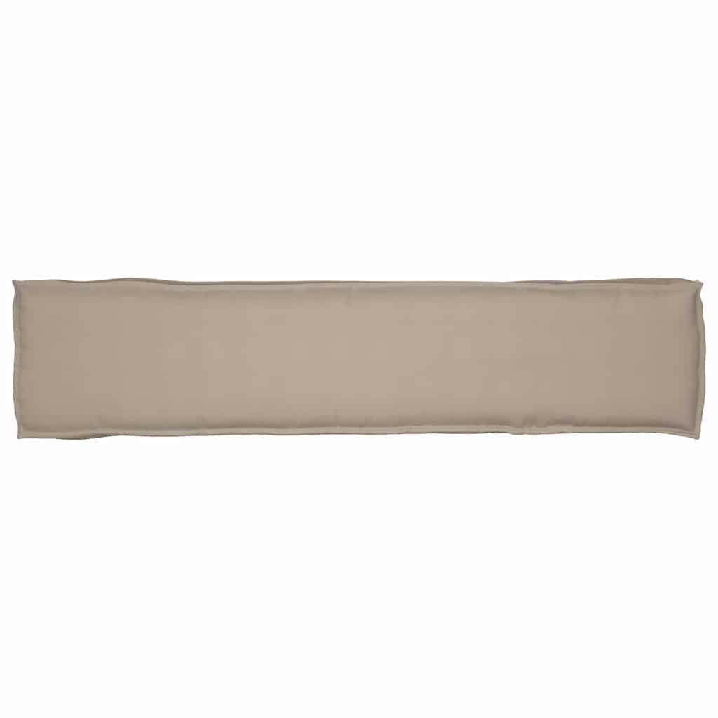 Ensemble de coussins de palette 2 pièces Taupe 180 x 40 x 8 cm 100% Polyester