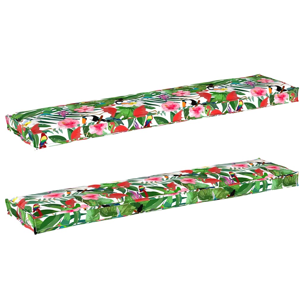 Palettenkissenset 2 pcs Tropischer Dschungel 180 x 40 x 8 cm