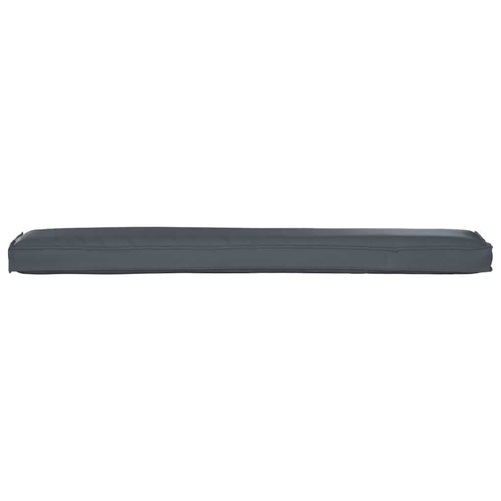 Lot de 2 coussins pour palettes anthracite 200 x 40 x 8 cm tissu Oxford