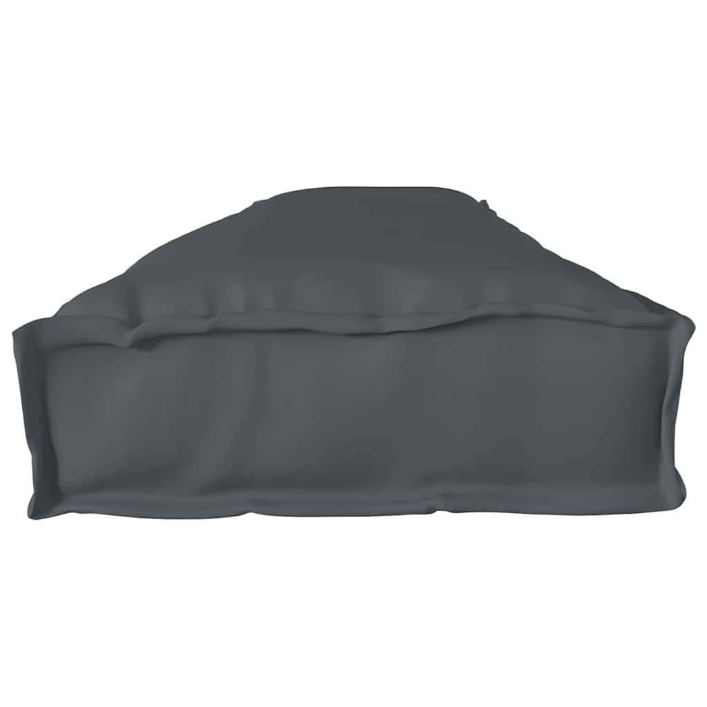 Lot de 2 coussins pour palettes anthracite 200 x 40 x 8 cm tissu Oxford