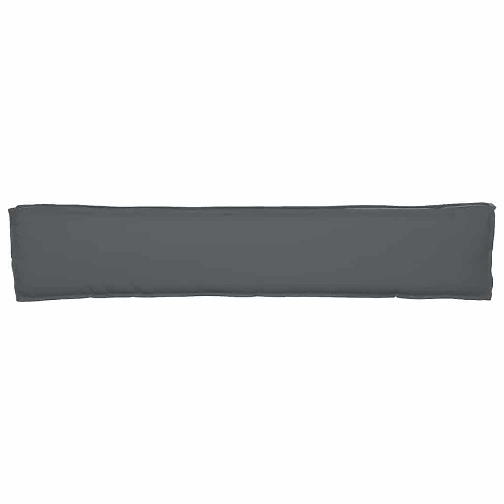 Lot de 2 coussins pour palettes anthracite 200 x 40 x 8 cm tissu Oxford