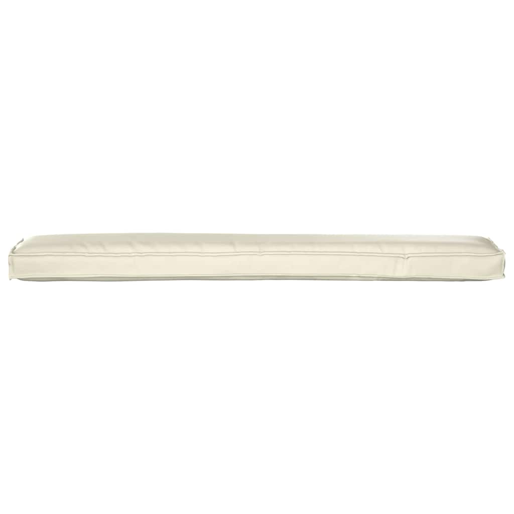 Pallet Cushion Set 2 pcs Cream 200 x 40 x 8 cm Oxford Fabric