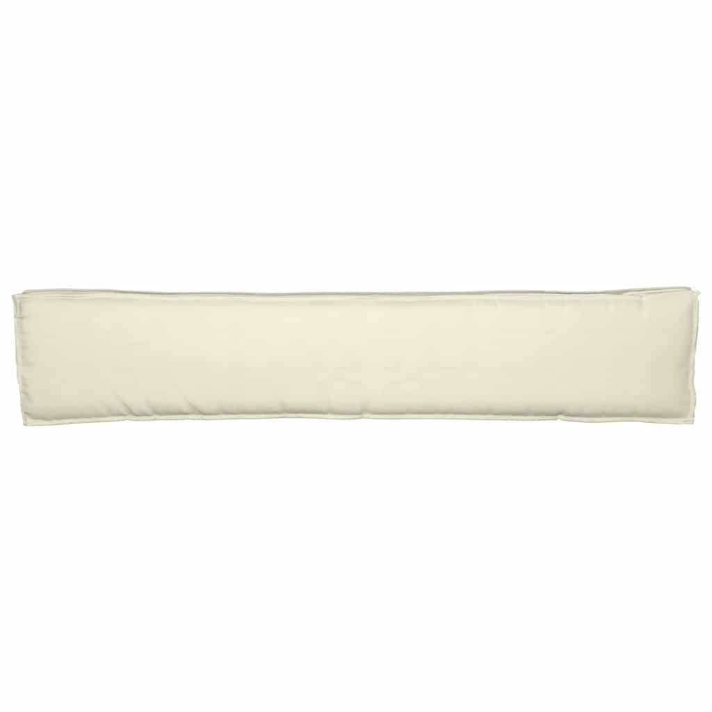 Pallet Cushion Set 2 pcs Cream 200 x 40 x 8 cm Oxford Fabric
