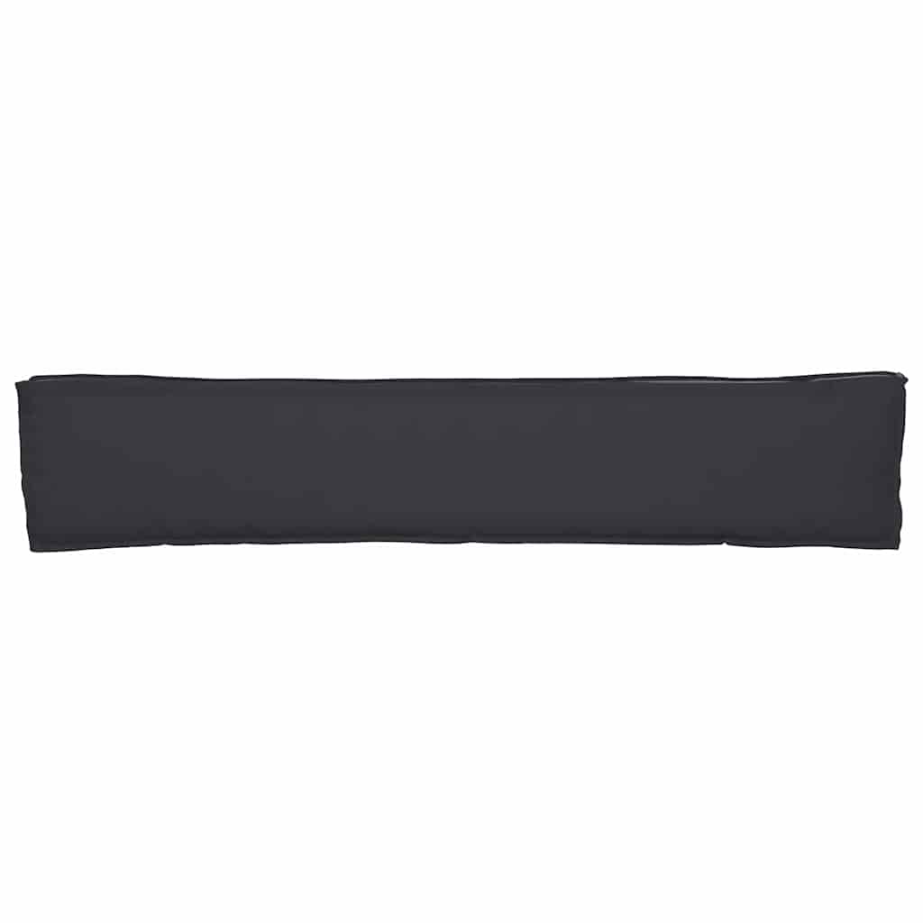 Coussin de palette lot de 2 Noir 200 x 40 x 8 cm Tissu Oxford