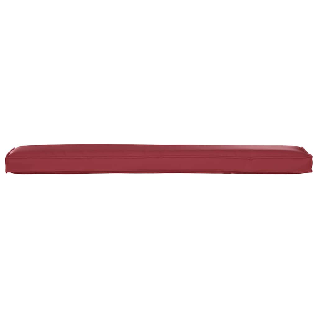 Set de coussins pour palettes 2 pièces Rouge vin 200 x 40 x 8 cm Tissu Oxford