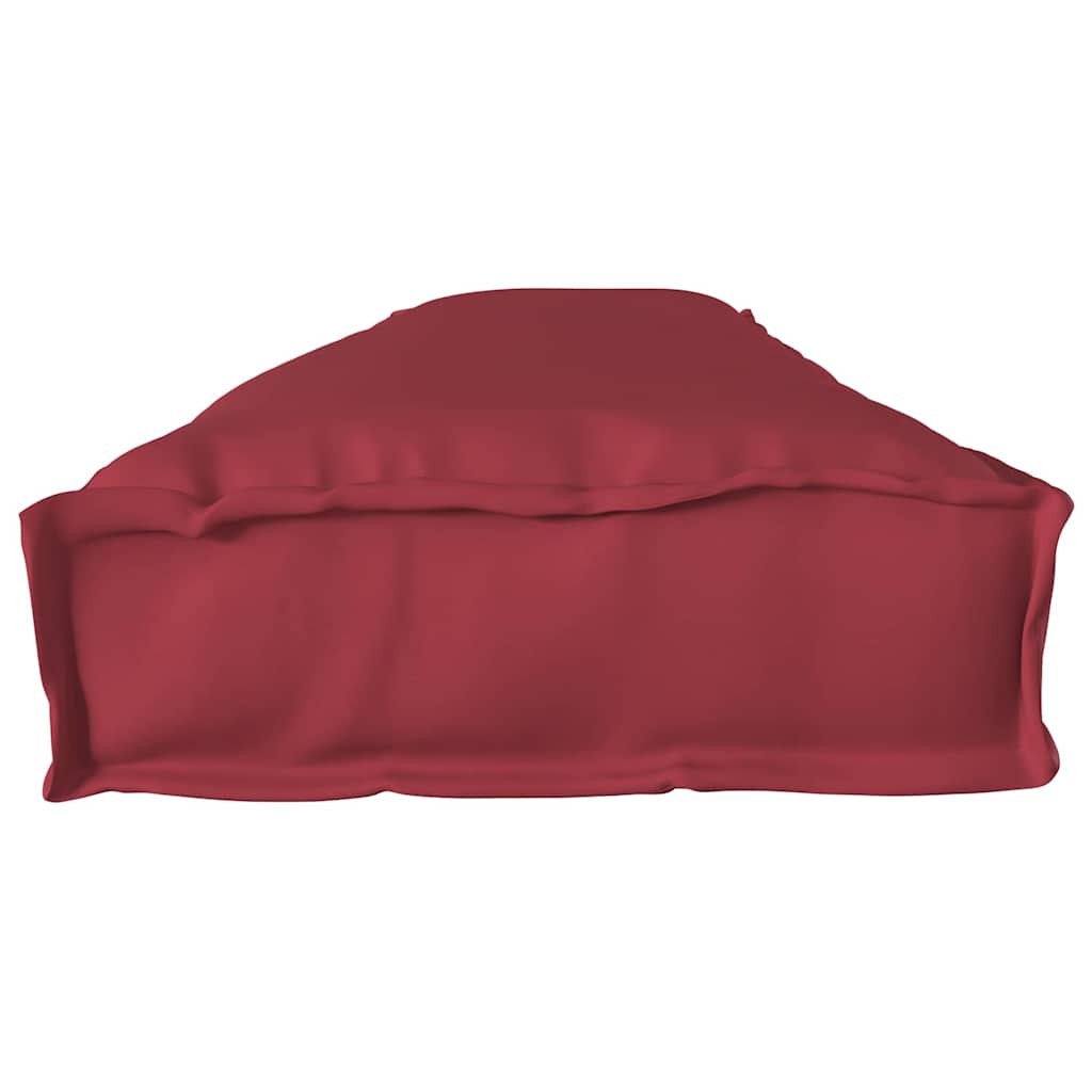 Set de coussins pour palettes 2 pièces Rouge vin 200 x 40 x 8 cm Tissu Oxford