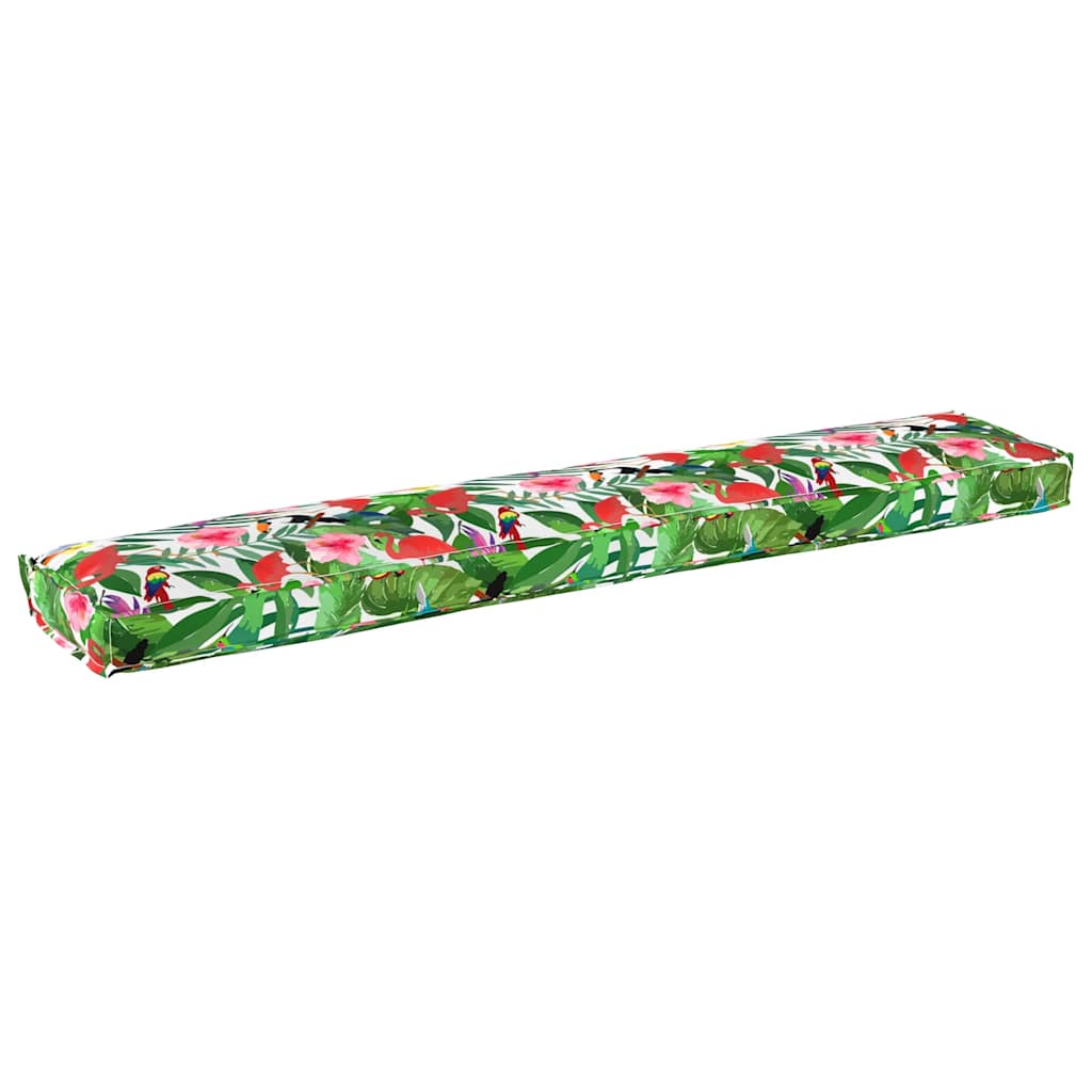 Pallet Cushion Set 2 pcs Tropical Jungle 200 x 40 x 8 cm